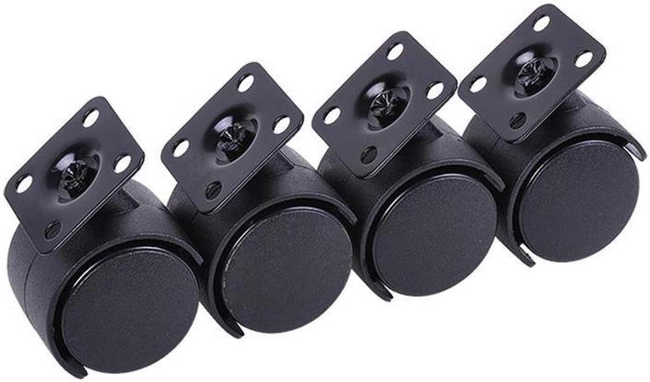 Phobya Caster Feet M4x10 - 4 pcs. Black (75106)