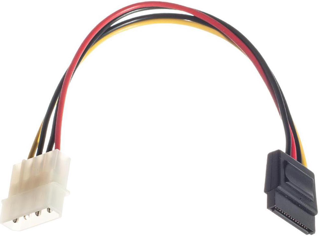Alt view image 3 of 3 - 4-Pin Molex Peripheral Power Connector to SATA Power Adapter (4M-SATA-10)