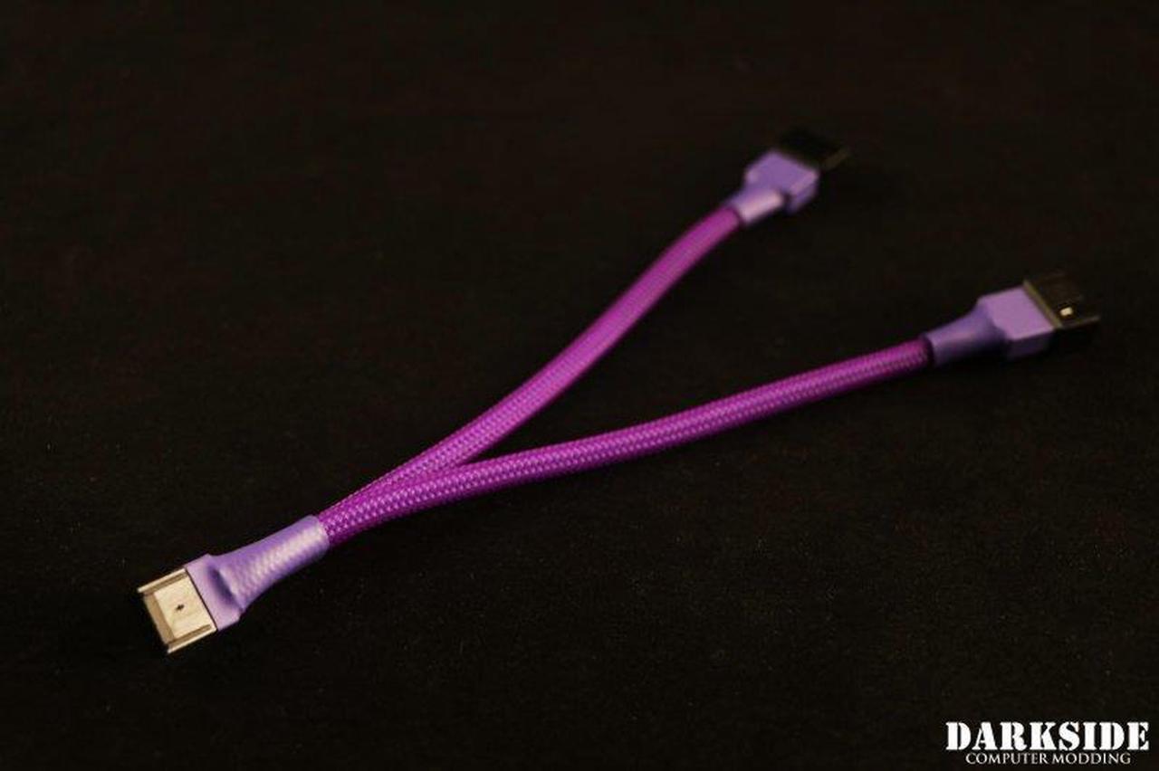 Darkside 4-Pin Dual Fan Power Y-Cable Splitter - Purple (DS-0915)