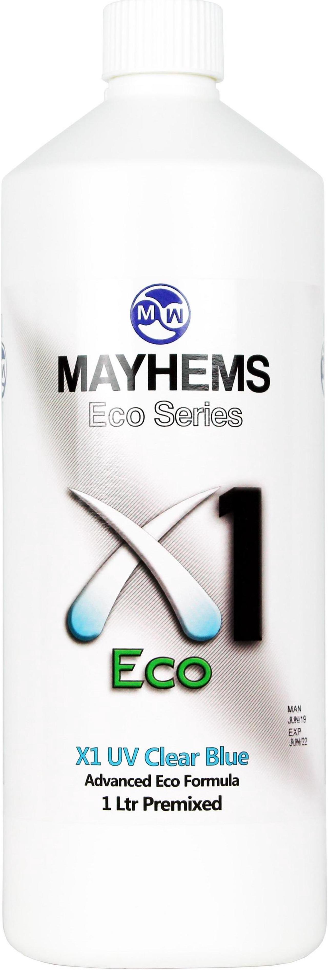 Mayhems X1 V2 Pre-Mixed Coolant - UV Clear Blue | 1000ml (MX1UVCB1LTR)