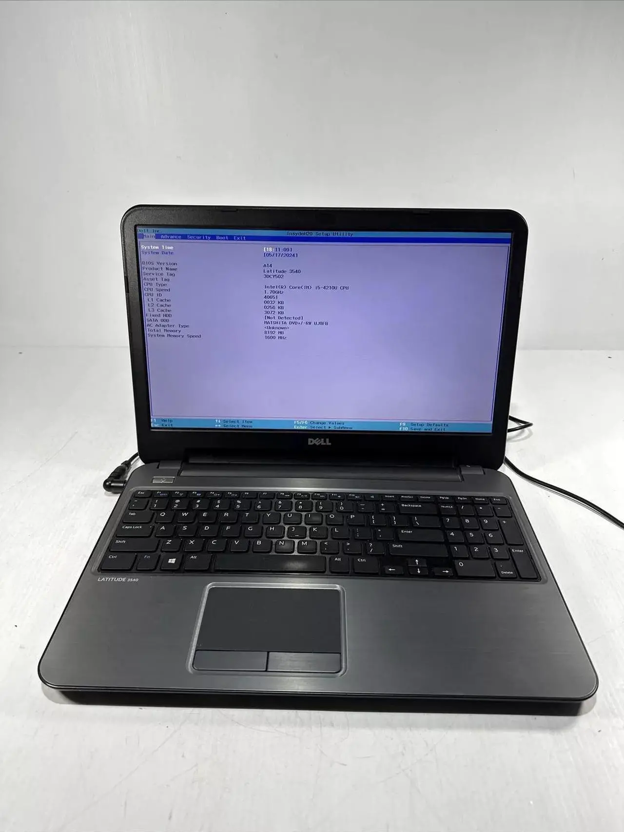 Alt view image 2 of 3 - Dell Latitude 3540 Notebook 15.6” Widescreen Display Intel Dual -Core i3-4030U (1.9GHz) 4GB DDRL 500GB Hybrid Drive Intel HD Graphics 4400 Windows 7 Professional 64-Bit/Windows 8.1 Pro Pre-Installed