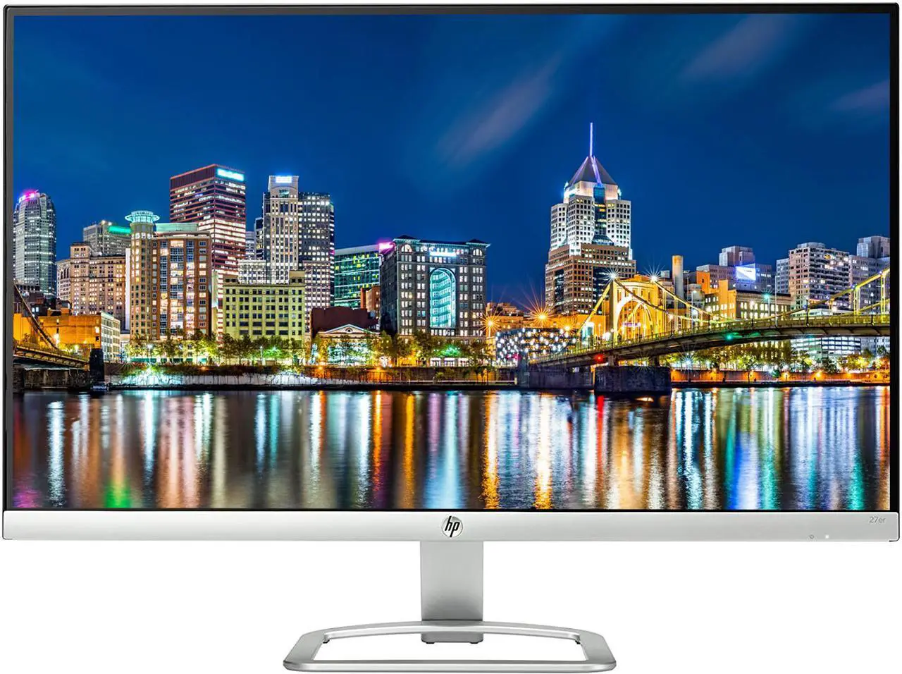 Alt view image 2 of 6 - HP 27er 27 Inch FHD IPS LED-Backlit LCD 2-Pack Ultra Thin Monitor Bundle with HDMI, MK270 Wireless Keyboard and Mouse, Gel Pad