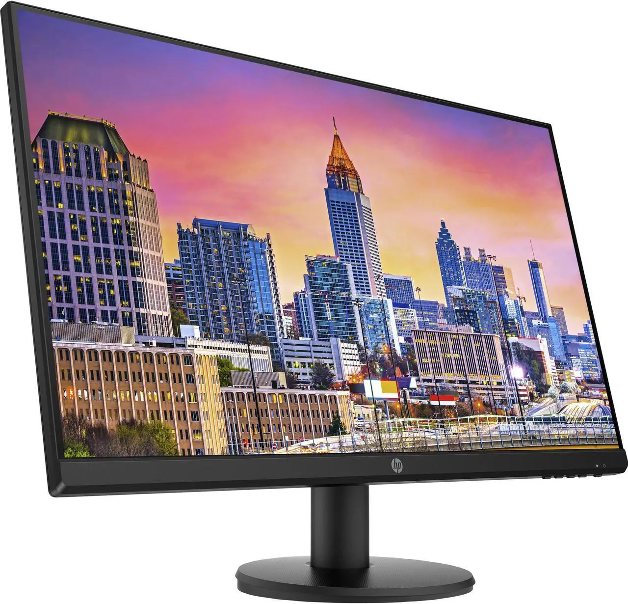 Alt view image 2 of 7 - HP P27v G4 27 Inch IPS FHD 1920x1080 Monitor Bundle with HDMI, Low Blue Light, Mini Bluetooth Speaker for Professional Sound, Built-in Mic and Remote Shutter for Photos