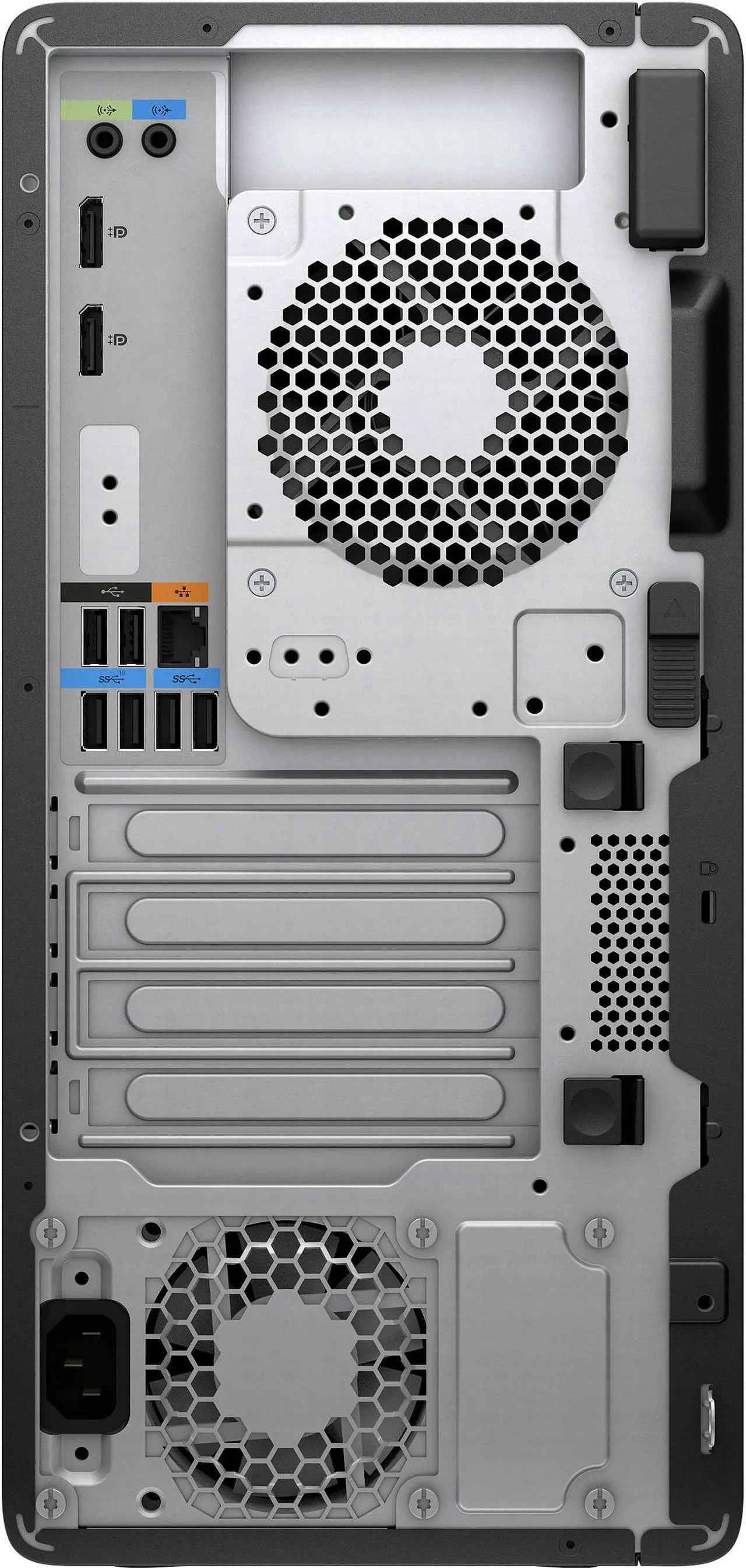 Alt view image 2 of 3 - HP Z2 G5 Tower Workstation PC Core i7-10700 8 Core 2.9GHz, 16GB DDR4 RAM, 512GB NVMe SSD, AMD Radeon Pro WX 3200 4 GB Graphics, 0-1 RAID Levels, Intel Optane, DVD-Writer, Gigabit Ethernet, Win 10 Pro