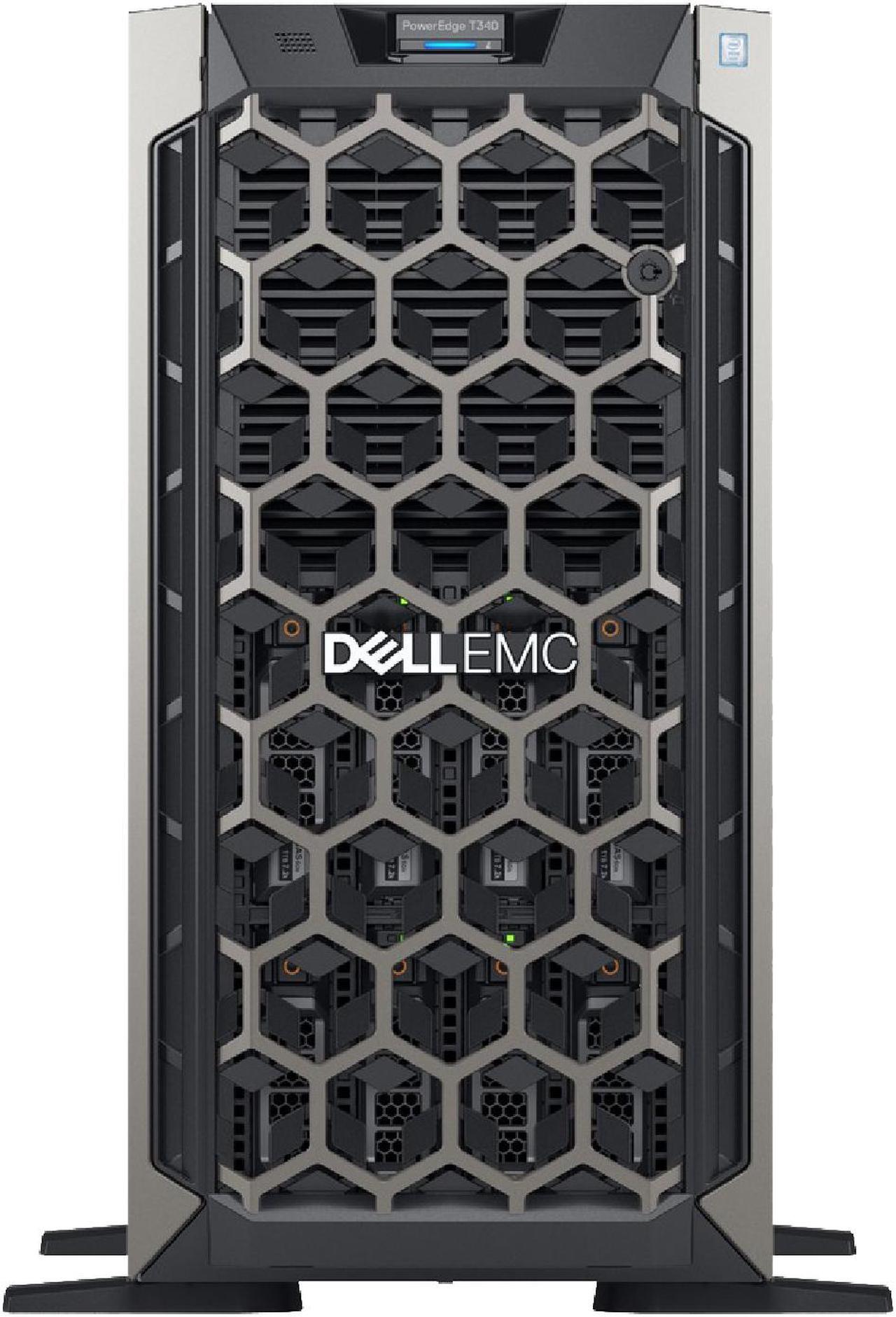 Main image of Dell PowerEdge T340 Server Bundle with 16GB USB Flash Drive, Intel Xeon E-2124 Quad-Core, 32GB DDR4, 16TB SATA HDDs, RAID, Single PSU