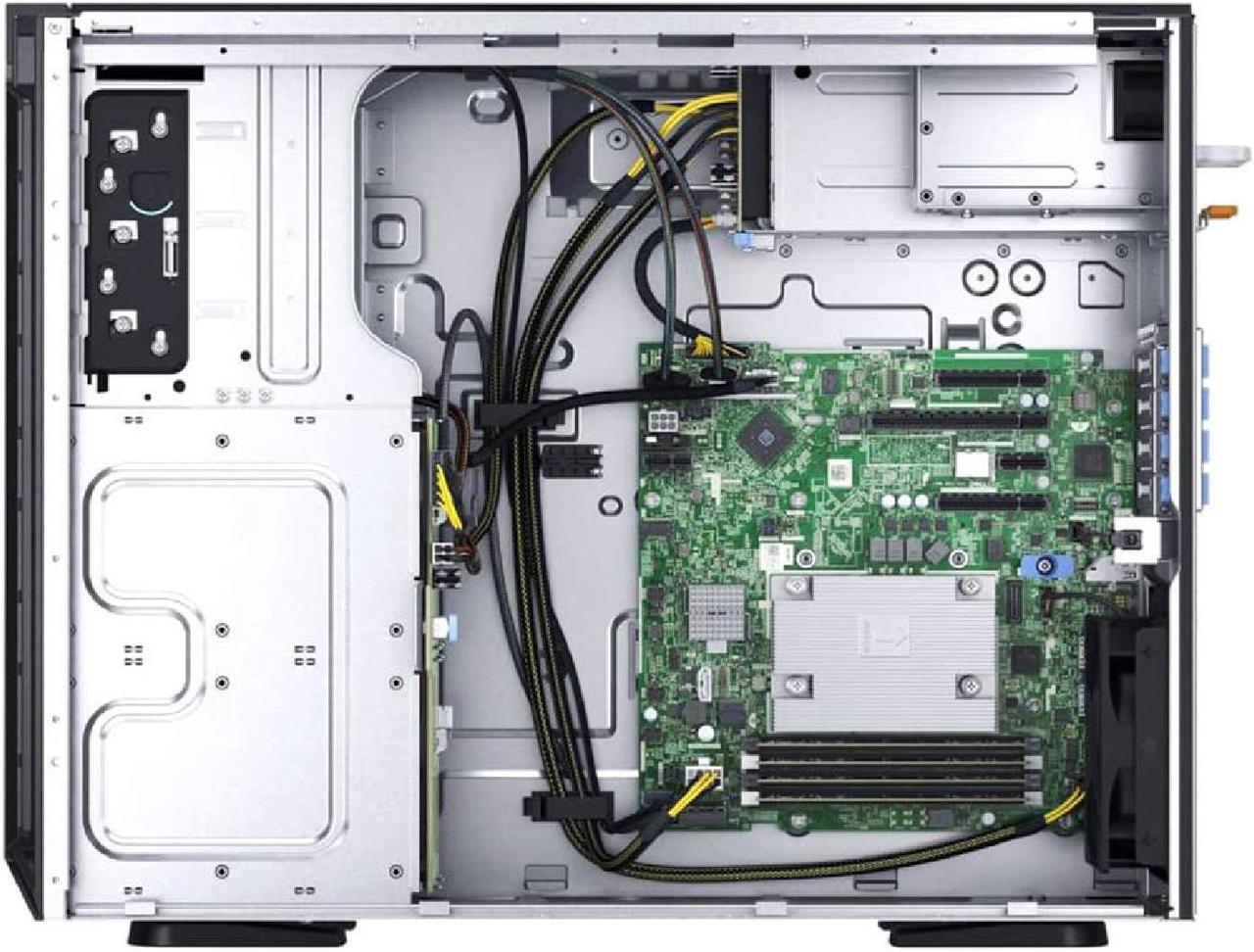Alt view image 4 of 5 - Dell PowerEdge T340 Server Bundle with 16GB USB Flash Drive, Intel Xeon E-2124 Quad-Core, 32GB DDR4, 16TB SATA HDDs, RAID, Single PSU