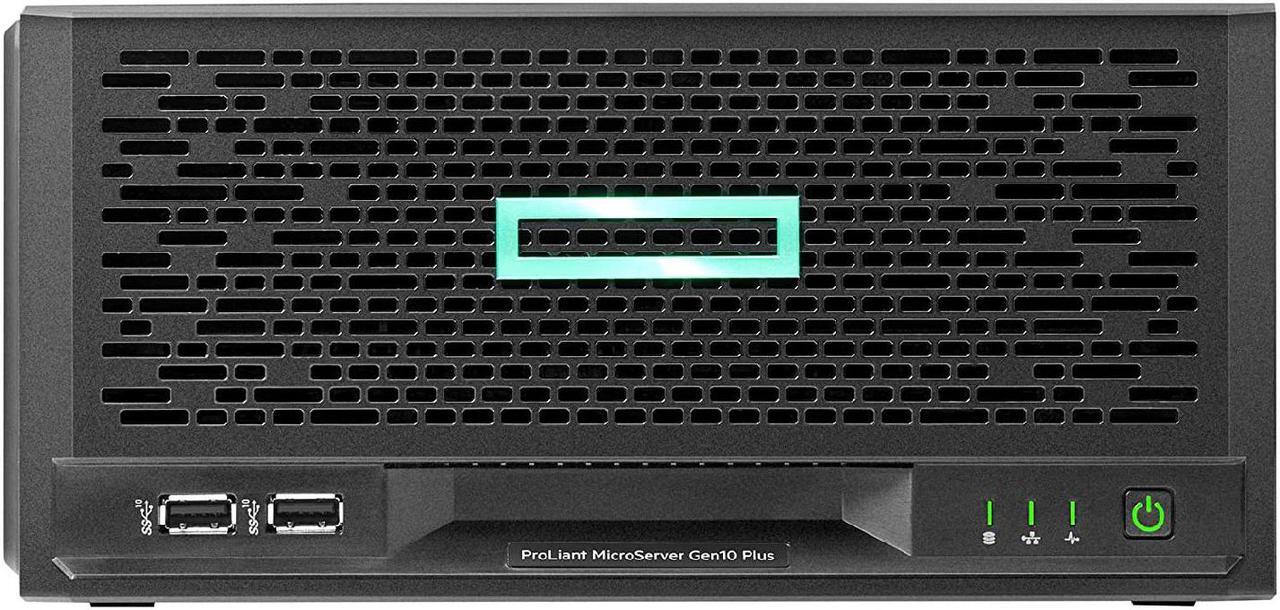 Main image of HP MicroServer Gen10 Plus Tower Server for Business, Xeon E-2224 3.4GHz, 64GB RAM, 16TB Storage, RAID, Windows Server 2019
