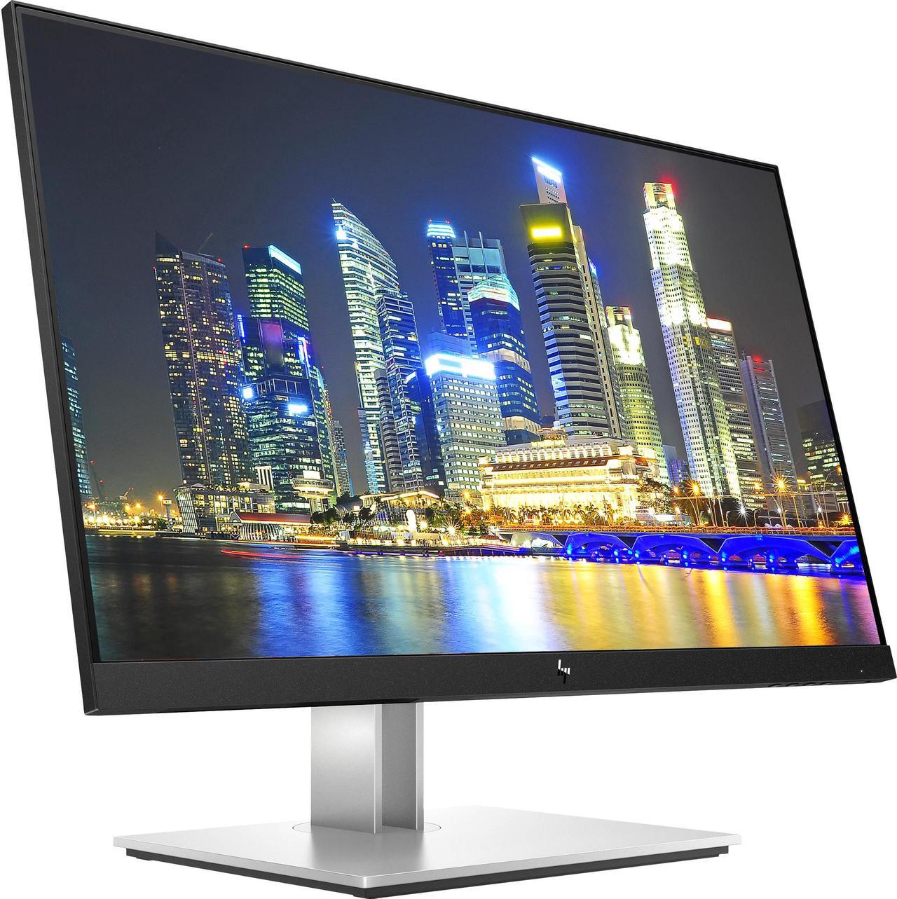 Alt view image 2 of 5 - HP EliteDisplay E24 G4 24 Inch IPS FHD Multi-Device Monitor Bundle with Blue Light Filter, HDMI, DisplayPort, HDMI to USB-C Adapter, Compatible with MacBook, MacBook Pro, MacBook Air, iPad and iPhone