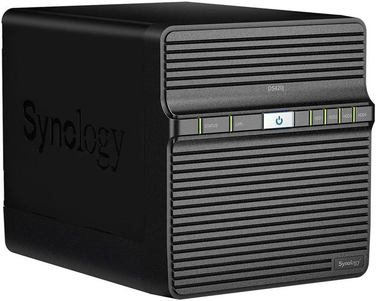 Alt view image 5 of 5 - Synology DiskStation DS420j NAS Server with 1.4GHz CPU, 1GB Memory, 8TB SSD Storage, 1 x 1GbE LAN Port, DSM Operating System