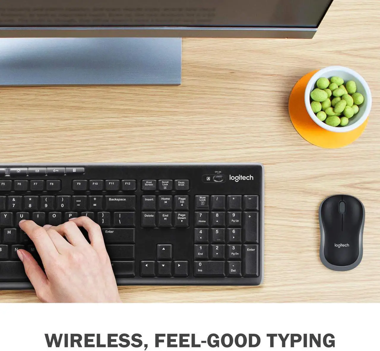 Alt view image 3 of 7 - Logitech MK270 Wireless Keyboard & Mouse Combo Travel Home Office Modern Bundle for PC & Laptop, Pack of 5