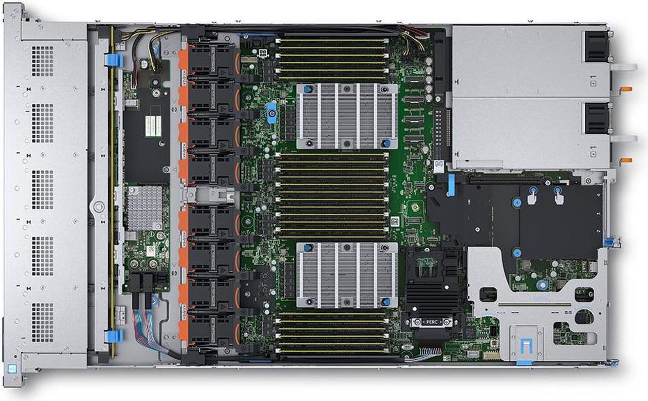 Alt view image 5 of 6 - Dell PowerEdge R640 1U Rack Server, Dual Xeon 6148 2.40 GHz, 256GB DDR4 Memory, 30.72TB Enterprise SSD Storage, RAID, Dual Power, iDRAC, Rail Kit, Server 2022 Standard