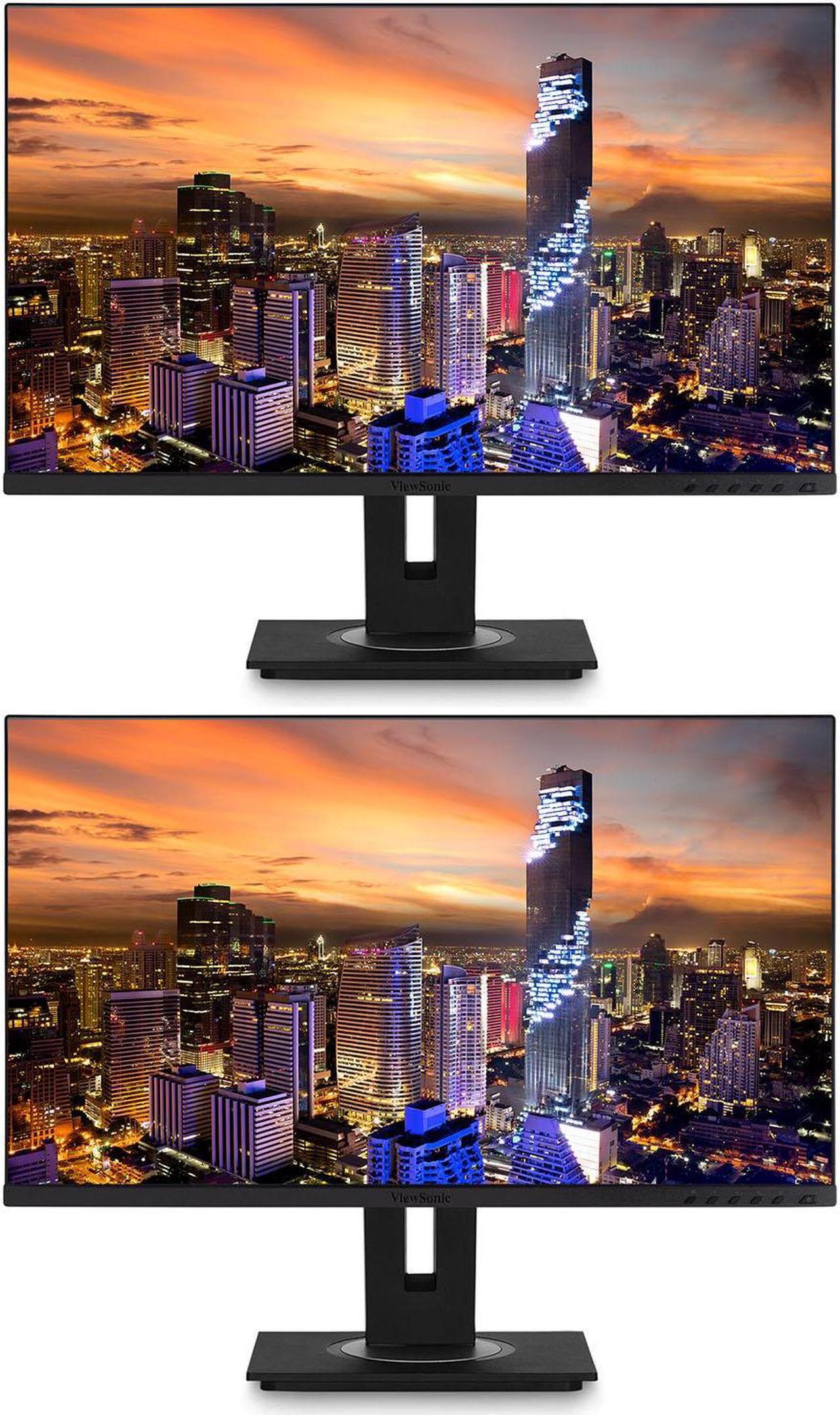 Main image of ViewSonic VG2756-4K 27-inch 3840 x 2160 Ultra HD LCD IPS Monitor, 2-Pack bundle with Frameless, FreeSync, Eye-Care, Dock, Daisy Chain, HDMI, DisplayPort, USB Hub, USB-C, Ethernet, Speakers
