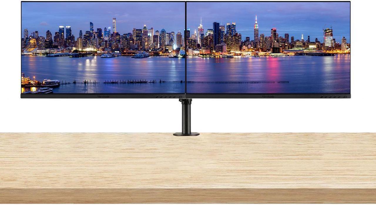 Main image of ViewSonic VP2756 27-inch 1440P QHD 2K IPS Premium Monitor, 2-Pack Bundle with ColorPro, Color Accuracy, HDMI, DisplayPort, USB-C, Speakers, Desk Mount Dual Monitor Stand