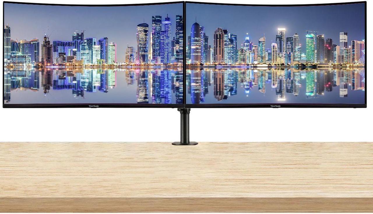 Main image of ViewSonic OMNI VX3218C-2K 32-inch 1440P 1ms 165Hz QHD 2K IPS Curved Gaming Monitor, 2-Pack Bundle with AMD FreeSync, Eye-Care, HDMI, DisplayPort, Speakers, Desk Mount Dual Monitor Stand