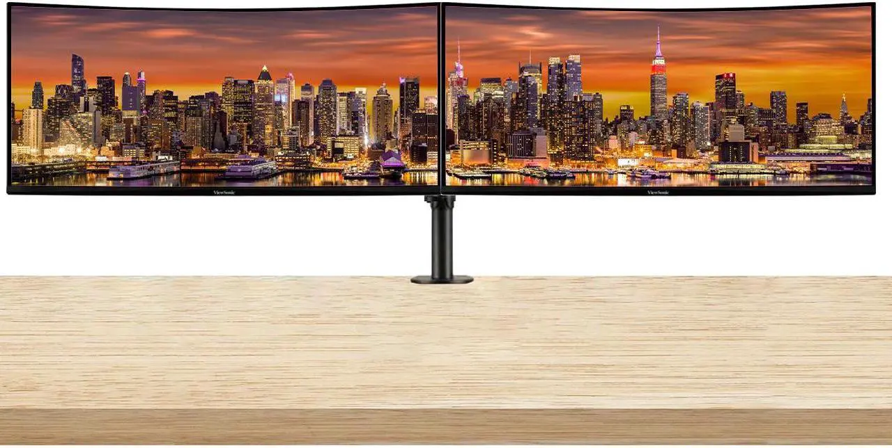 Main image of ViewSonic OMNI VX3418-2KPC 34-inch 1440P 1ms 144Hz UWQHD 2K IPS Gaming Monitor, 2-Pack Bundle with AMD FreeSync, Eye-Care, HDMI, DisplayPort, Speakers, Desk Mount Dual Monitor Stand