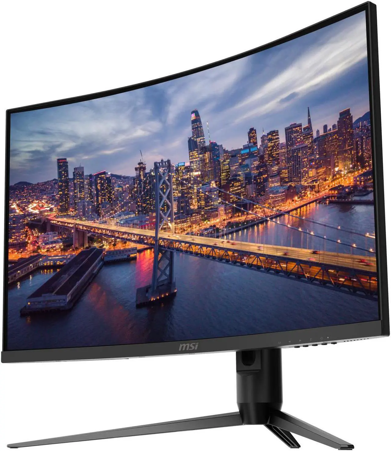 Alt view image 2 of 7 - MSI Optix G321CQP E2 32-inch Curved 1440P 2K Quad HD 170 Hz 1ms LED Backlit LCD Gaming Monitor, 2-Pack bundle, Frameless, Less Blue Light, FreeSync, HDMI, DisplayPort, Desk Mount Dual Monitor Stand