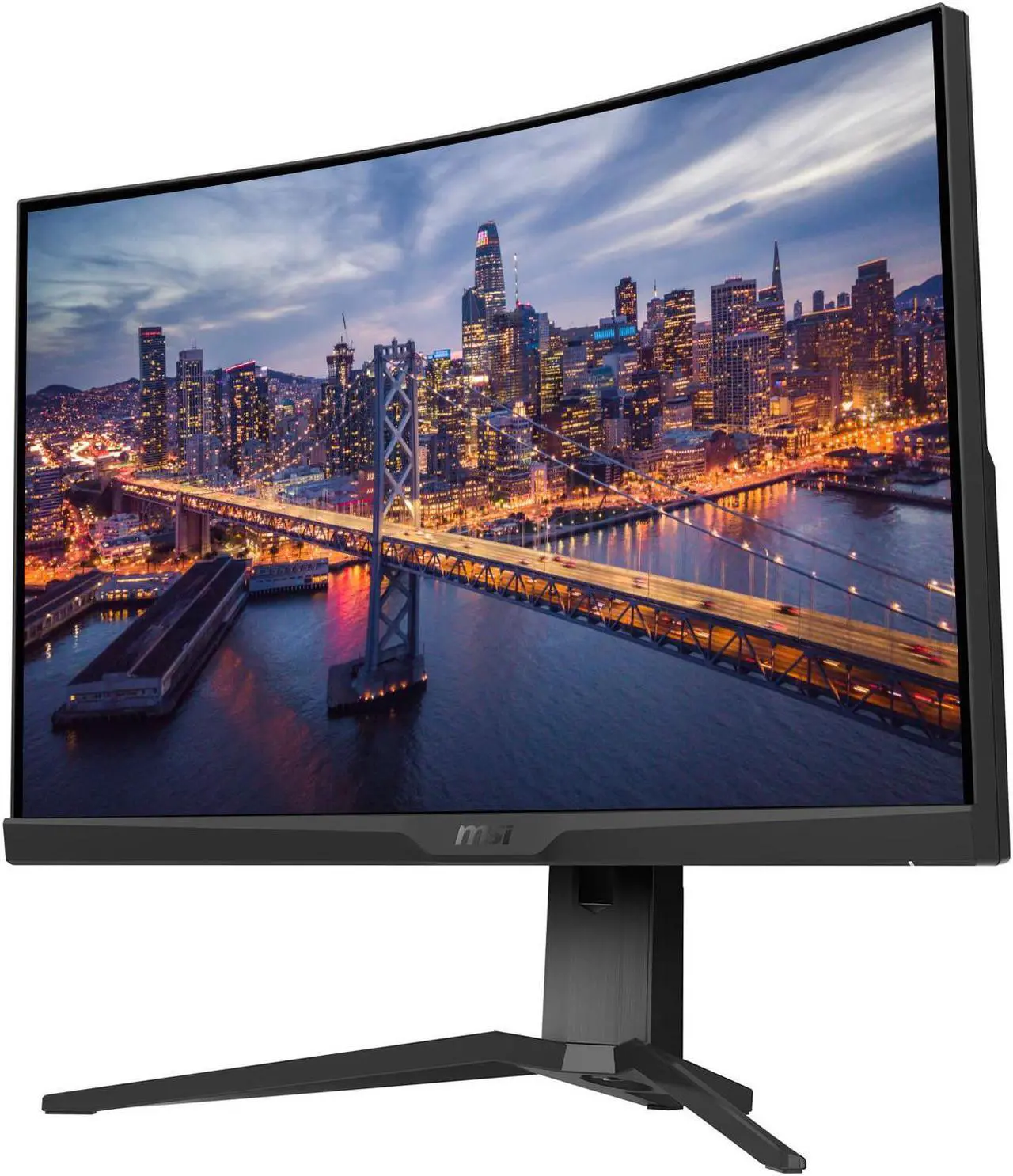 Alt view image 2 of 7 - MSI MAG 325CQRF-QD Curved 32-inch 1440P 2K Wide Quad HD 170 Hz 1ms LED Backlit LCD Gaming Monitor, 2-Pack bundle, Frameless, FreeSync, HDMI, DisplayPort, USB-C, USB Hub, Desk Mount Dual Monitor Stand