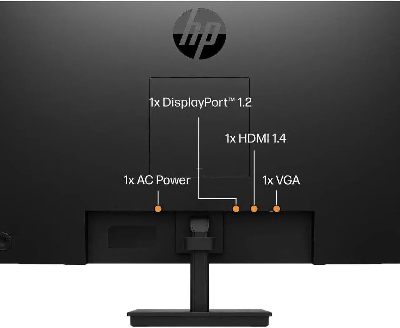 Alt view image 6 of 7 - HP P27 G5 27 inch 1920 x 1080 Full HD Edge LED LCD Monitor, 2-Pack Bundle with HDMI, VGA, and Display Port with Desk Mount Dual Monitor Stand