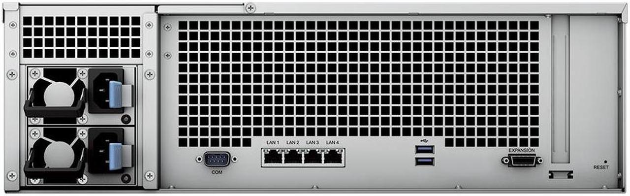 Alt view image 4 of 5 - Synology RackStation RS2821RP+ NAS Server with Ryzen 2.2GHz CPU, 32GB Memory, 352TB HDD Storage, 4 x 1GbE LAN Ports, Redundant Power, DSM Operating System Bundle with Rail kit