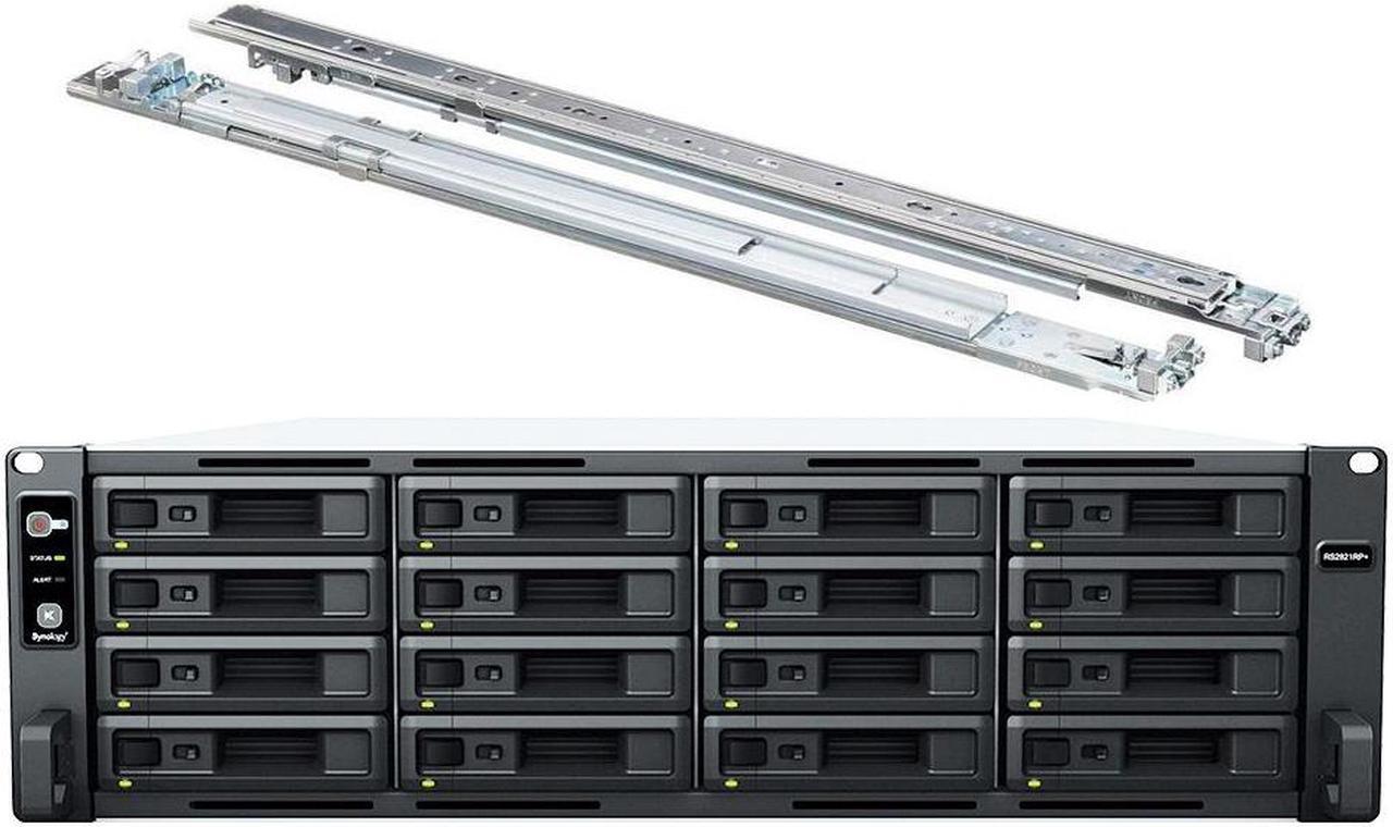 Main image of Synology RackStation RS2821RP+ NAS Server with Ryzen 2.2GHz CPU, 32GB Memory, 352TB HDD Storage, 4 x 1GbE LAN Ports, Redundant Power, DSM Operating System Bundle with Rail kit