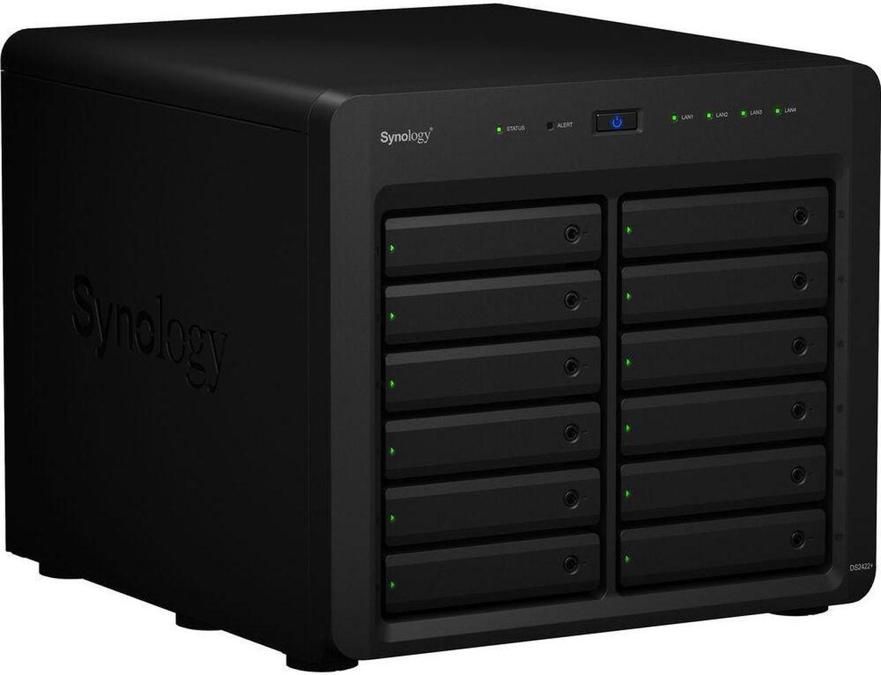 Alt view image 4 of 5 - Synology DiskStation DS2422+ NAS Server with Ryzen 2.2GHz CPU, 32GB Memory, 264TB HDD Storage, 4 x 1GbE LAN Port, DSM Operating System