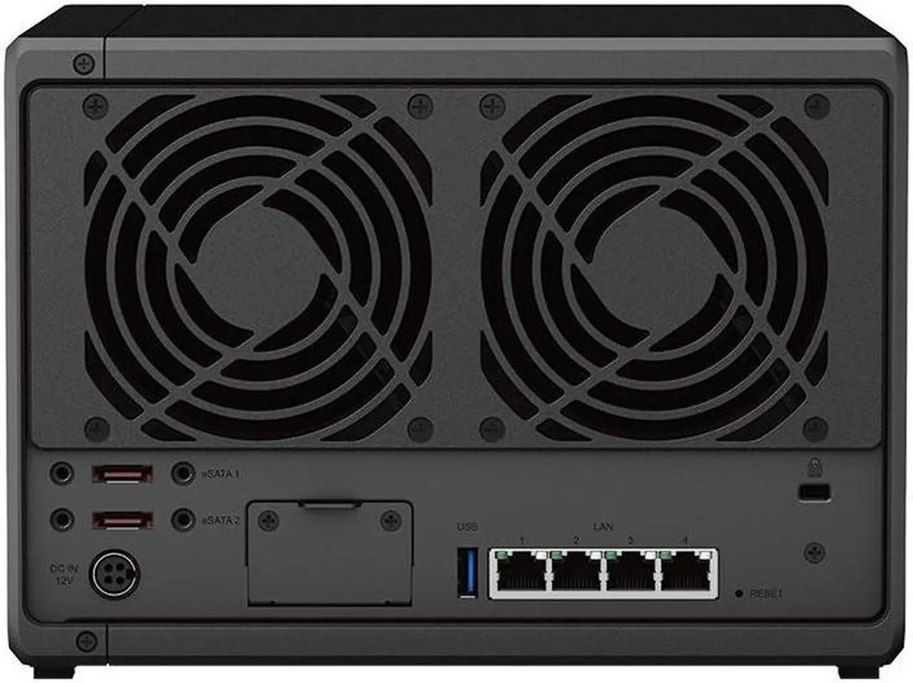 Alt view image 5 of 5 - Synology DiskStation DS1522+ NAS Server with Ryzen 2.6GHz CPU, 32GB Memory, 40TB SSD Storage, 2TB M.2 NVMe SSD, 4 x 1GbE LAN Ports, DSM Operating System