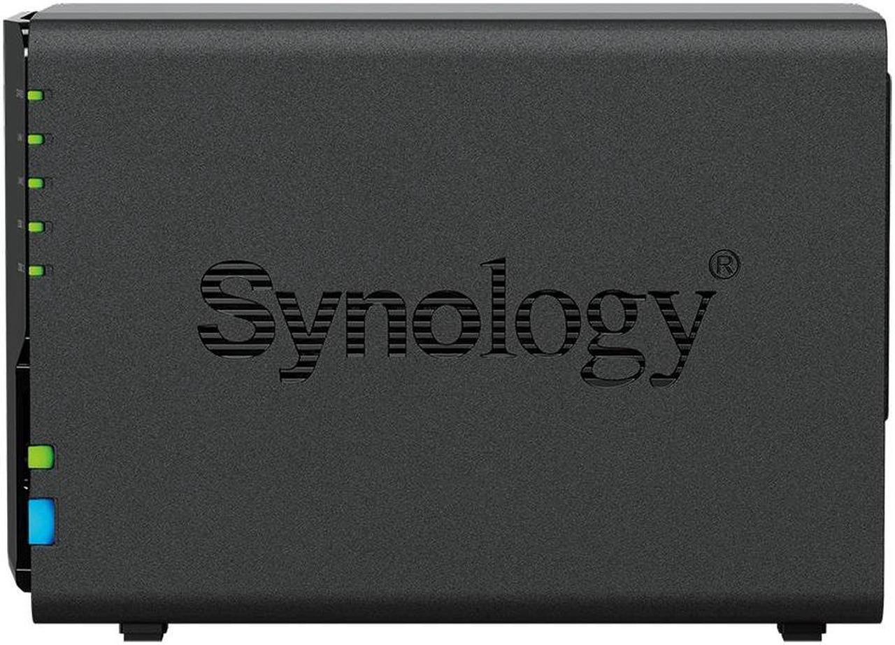 Alt view image 3 of 5 - Synology DiskStation DS224+ NAS Server with Celeron 2.0GHz CPU, 6GB Memory, 8TB SSD Storage, 2 x 1GbE LAN Ports, DSM Operating System