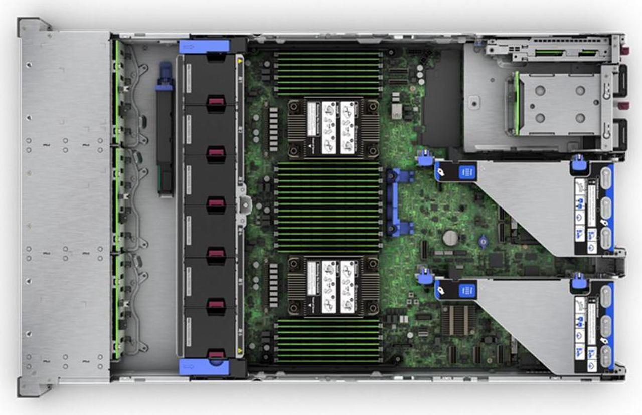 Alt view image 4 of 6 - HPE ProLiant DL380 Gen11 2U Rack Server Bundle With Dual Xeon 6430 32-Core 2.1GHz, 512GB DDR5 Memory, 15.36TB Enterprise SATA SSD Storage, RAID, Dual Power, iLO and Rail Kit