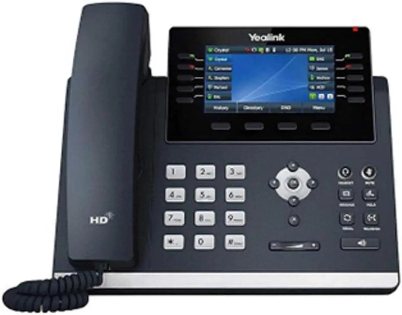 Alt view image 2 of 4 - Yealink SIP-T46U IP Corded 4.3-Inch Color Display Phone Bundle with Yealink WH63 Mono Bluetooth Noise Canceling Mic Headset, Cam 313 2MP Webcam for Office, Pack of 2