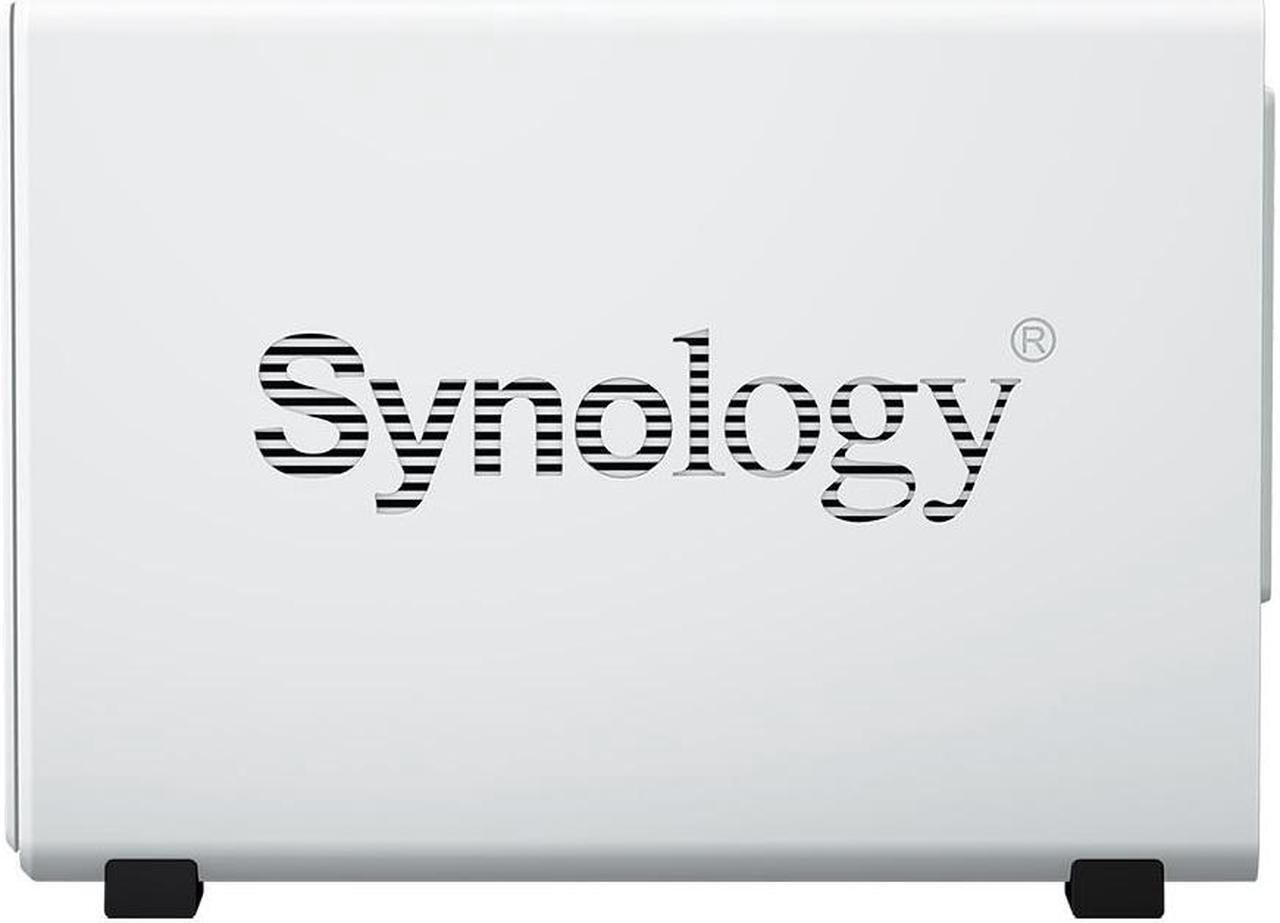 Alt view image 3 of 5 - Synology DiskStation DS223j NAS Server with RTD1619B 4-Core 1.7GHz CPU, 1GB Memory, 44TB HDD Storage, 1 x 1GbE LAN Port, DSM Operating System