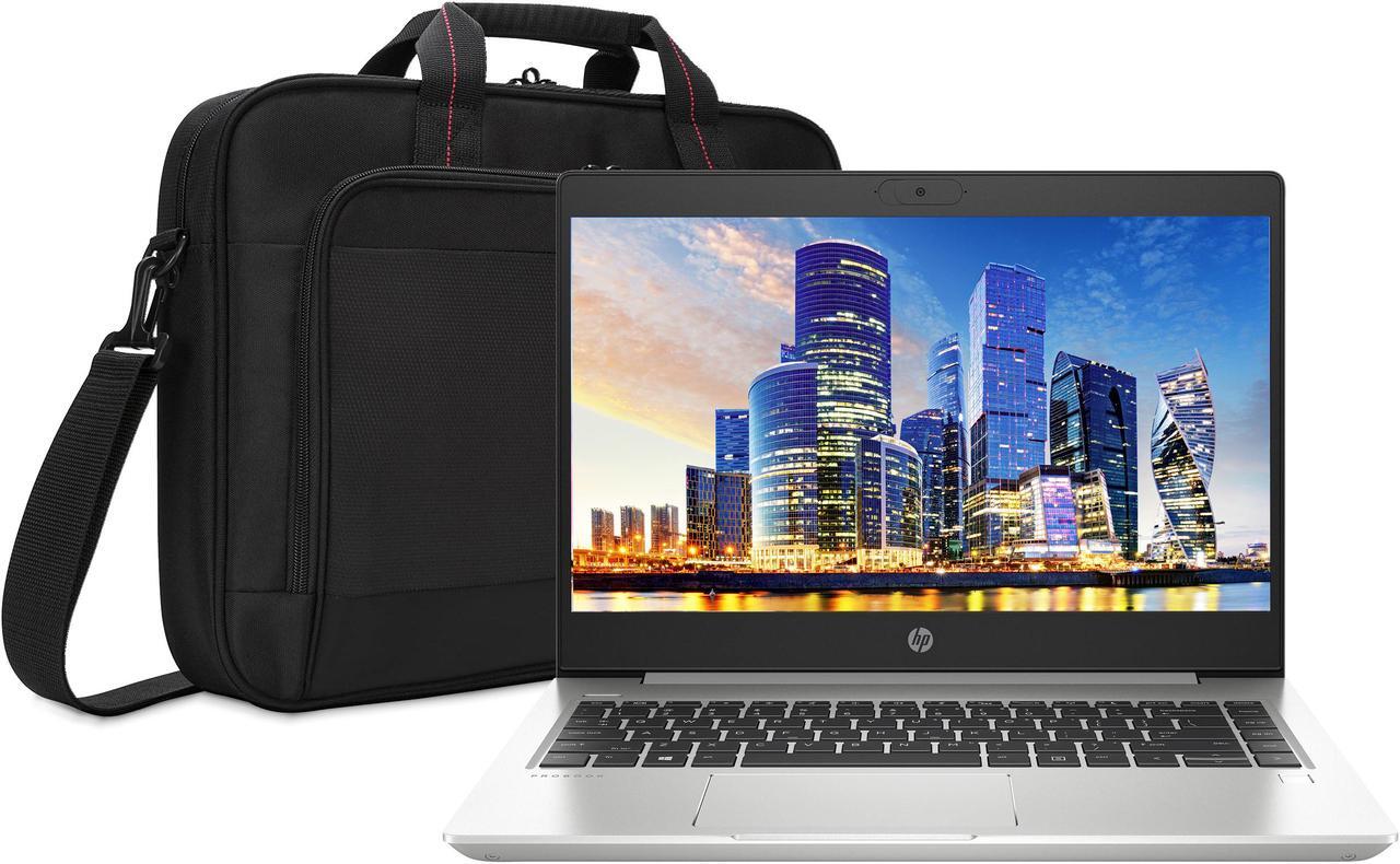 Main image of HP ProBook 455 G8 15.6in Laptop, Ryzen 5 5600U Hexa-Core (6 Core), 8GB DDR4, 256GB NVMe SSD, Radeon Graphics, 1920 x 1080 IPS Display, Webcam, WiFi, Bluetooth, Win 10 Pro, and Laptop Bag