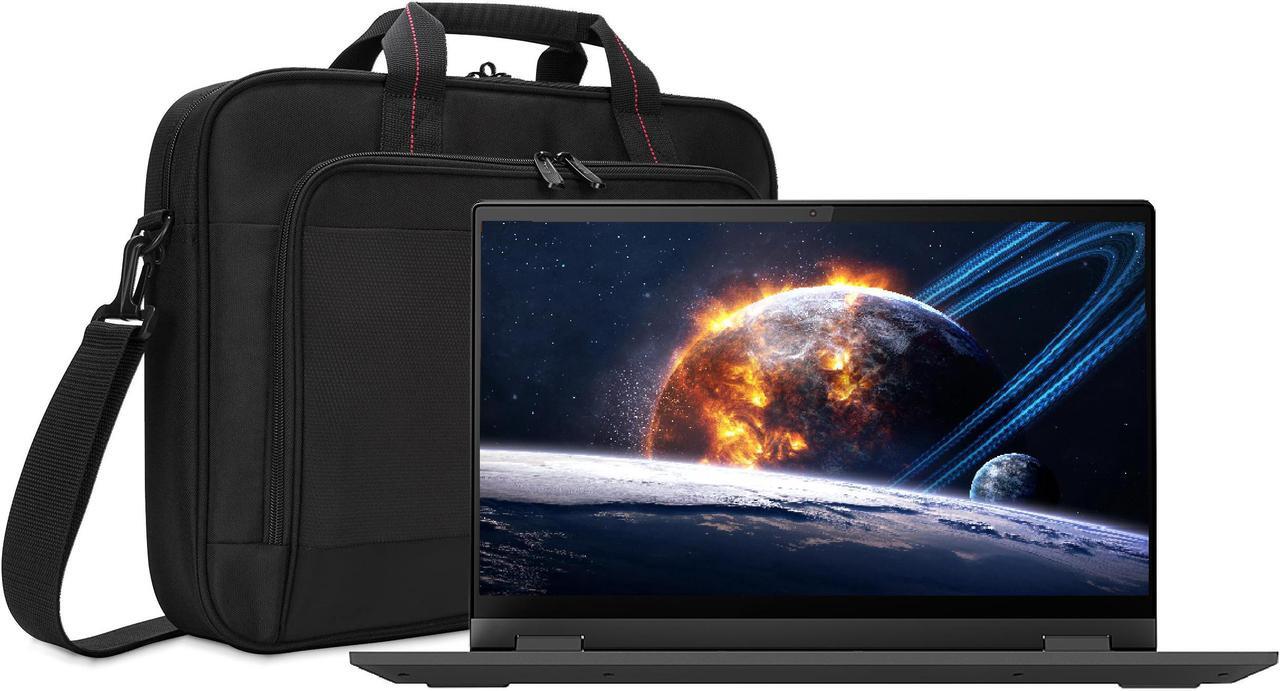 Main image of Lenovo IdeaPad Flex 5i 14" 2-in-1 Touchscreen Laptop Bundle with Intel Core i5-1135G7 Quad-Core 4.20GHZ, 8GB DDR4, 256GB NVMe SSD, Intel Iris Xe Graphics, IPS, Dark Gray, Win 10 Home and Laptop Bag