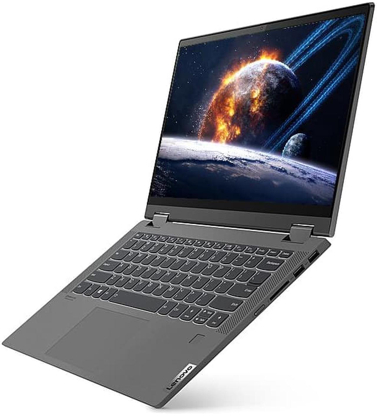 Alt view image 6 of 7 - Lenovo IdeaPad Flex 5i 14" 2-in-1 Touchscreen Laptop Bundle with Intel Core i5-1135G7 Quad-Core 4.20GHZ, 8GB DDR4, 256GB NVMe SSD, Intel Iris Xe Graphics, IPS, Dark Gray, Win 10 Home and Laptop Bag