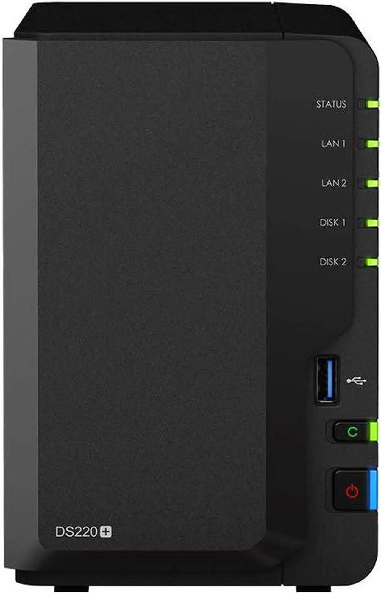 Main image of Synology DiskStation DS220+ NAS Server for Business with Celeron CPU, 6GB Memory, 4TB HDD Storage, Synology DSM Operating System