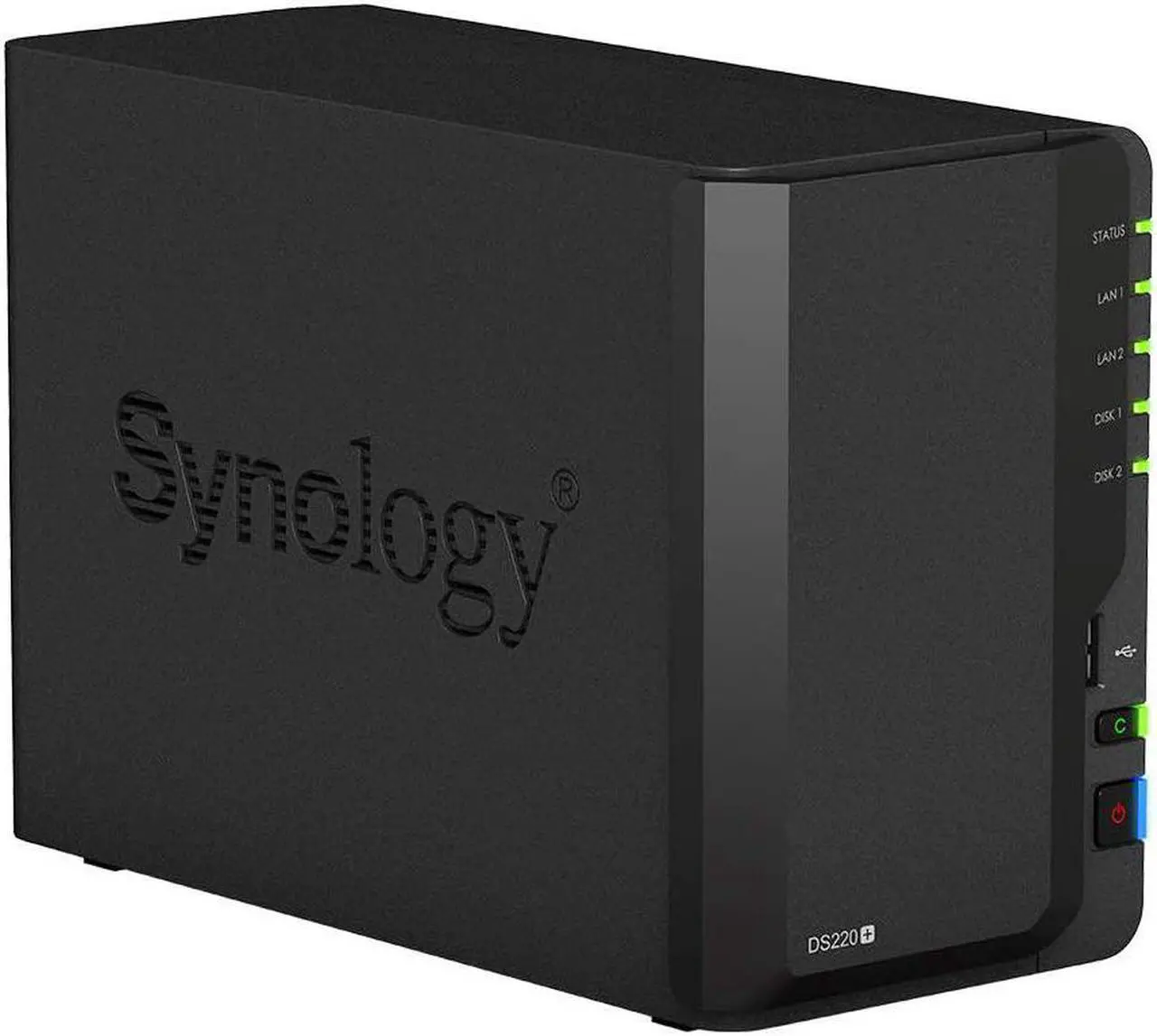 Alt view image 2 of 6 - Synology DiskStation DS220+ NAS Server for Business with Celeron CPU, 6GB Memory, 4TB HDD Storage, Synology DSM Operating System