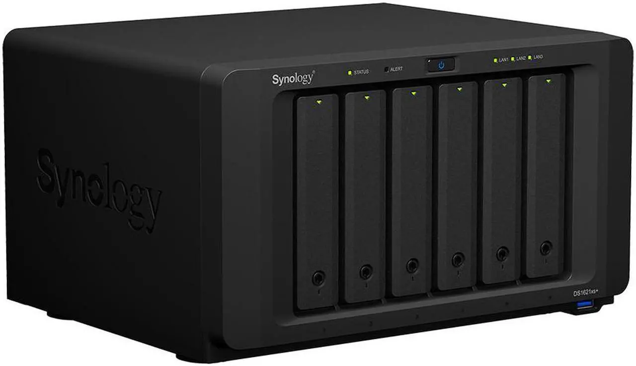 Alt view image 5 of 5 - Synology DiskStation DS1621+ NAS Server with Ryzen 2.2GHz CPU, 32GB Memory, 60TB HDD Storage, 1TB M.2 NVMe SSD, 4 x 1GbE LAN Ports, DSM Operating System