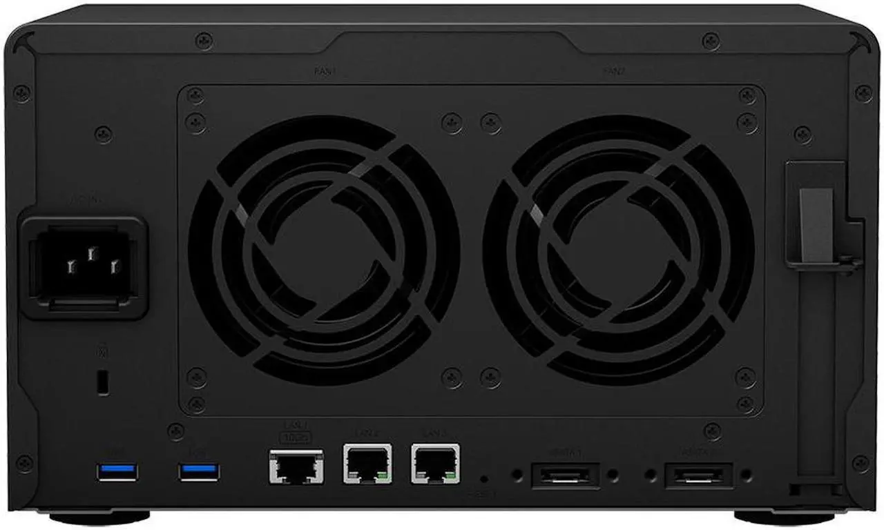 Alt view image 4 of 5 - Synology DiskStation DS1621+ NAS Server with Ryzen 2.2GHz CPU, 32GB Memory, 60TB HDD Storage, 1TB M.2 NVMe SSD, 4 x 1GbE LAN Ports, DSM Operating System
