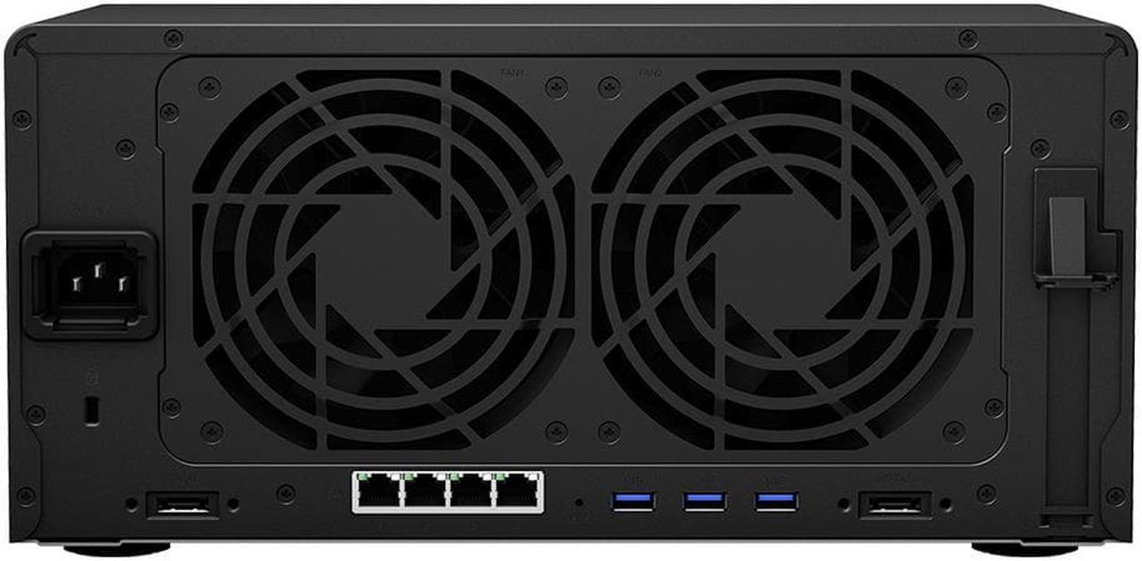 Alt view image 4 of 5 - Synology DiskStation DS1821+ NAS Server with Ryzen 2.2GHz CPU, 32GB Memory, 64TB HDD Storage, 1TB M.2 NVMe SSD, 4 x 1GbE LAN Ports, DSM Operating System