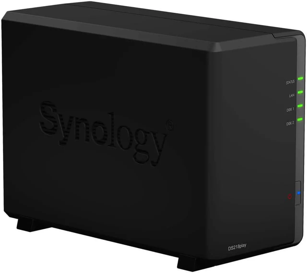Alt view image 4 of 5 - Synology DiskStation DS218play NAS Server with RTD1296 1.4GHz CPU, 1GB Memory, 24TB HDD Storage, 1 x 1GbE LAN Port, DSM Operating System