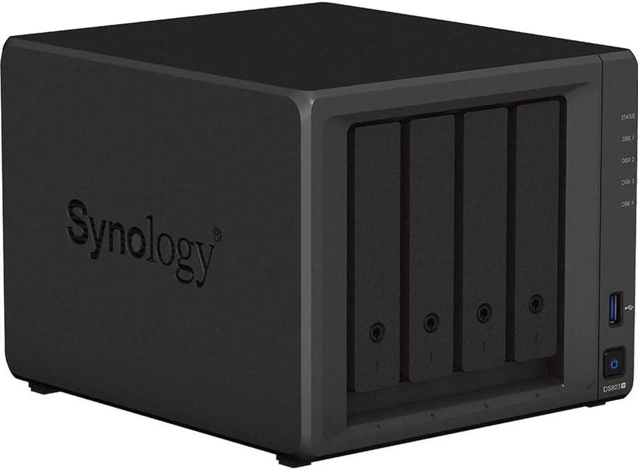 Alt view image 7 of 7 - Synology DiskStation DS923+ NAS Server with Ryzen 2.6GHz CPU, 32GB Memory, 40TB HDD Storage, 1TB M.2 NVMe SSD, 2 x 1GbE LAN Ports, DSM Operating System