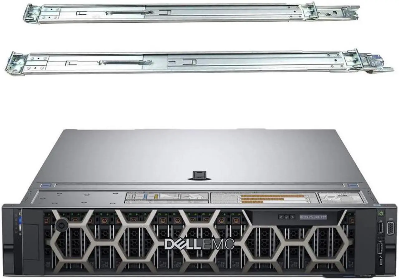 Main image of Dell PowerEdge R740 2U Rack Server, Dual Xeon 6148 2.40 GHz, 256GB DDR4 Memory, 30.72TB Enterprise SSD Storage, RAID, Dual Power, iDRAC, Rail Kit