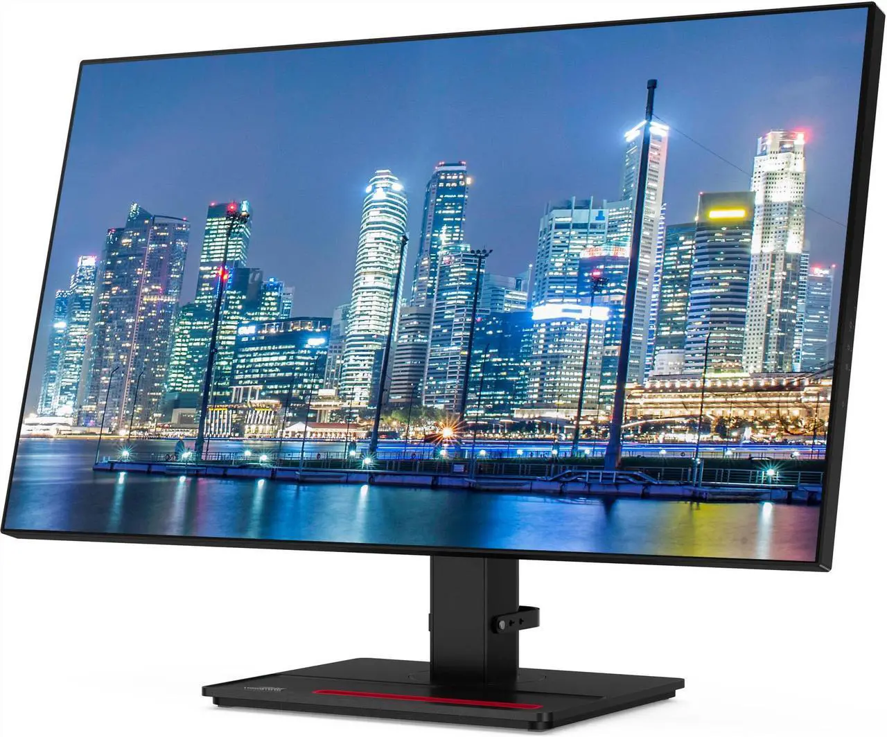 Alt view image 2 of 7 - Lenovo ThinkVision P27h 2560 x 1440 LED QHD LCD Monitor, 2-Pack Bundle with HDMI, DisplayPort, Daisy Chain ready, Dock, USB-C, Dual Monitor Stand, MK270 Wireless Keyboard & Mouse, Mouse & Wrist Pad