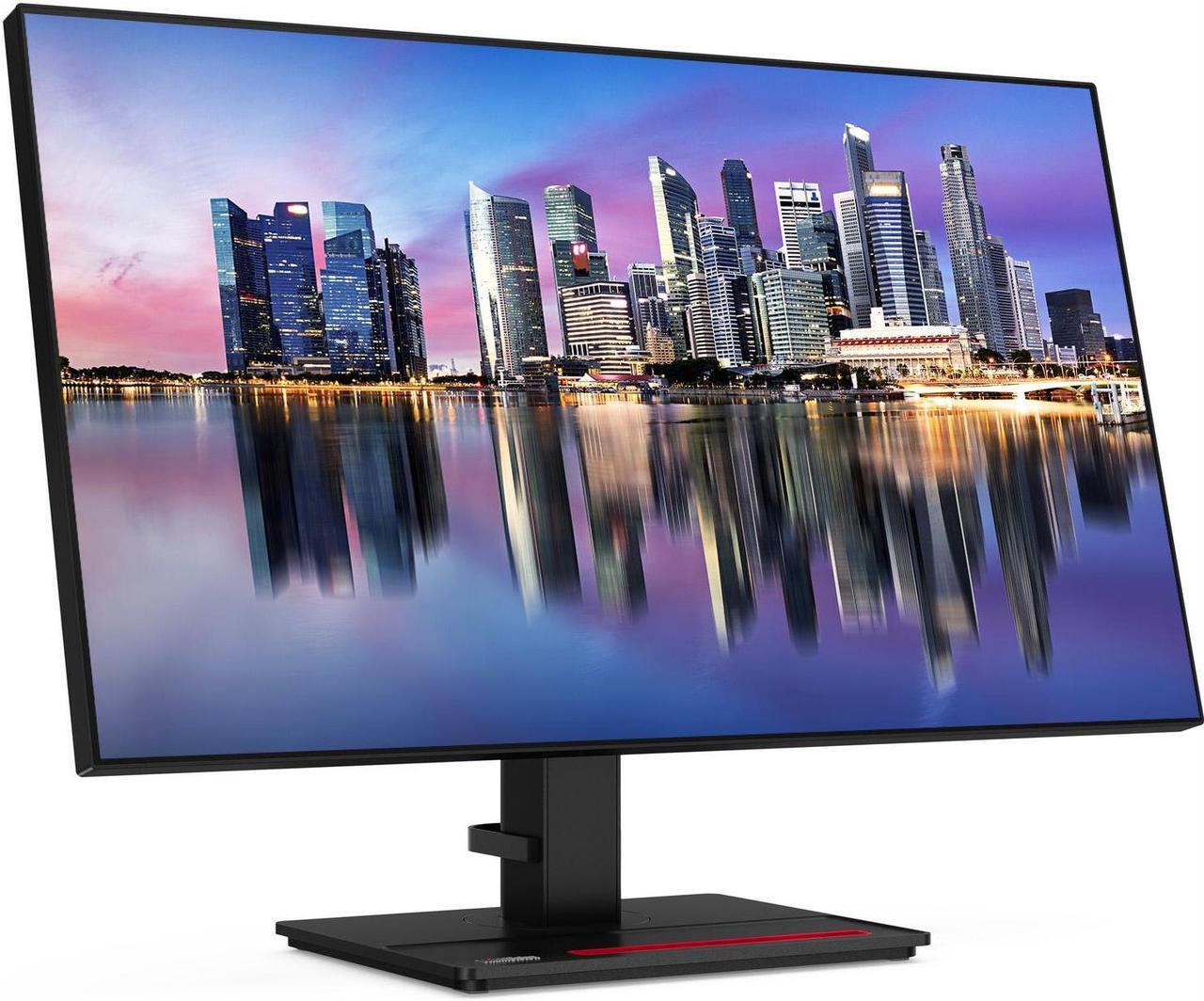 Alt view image 2 of 5 - Lenovo ThinkVision P27h 27-inch 2560 x 1440 LED Backlit Quad HD LCD Monitor, 2-Pack Bundle with HDMI, DisplayPort in & out, Daisy Chain ready, Dock, USB-C