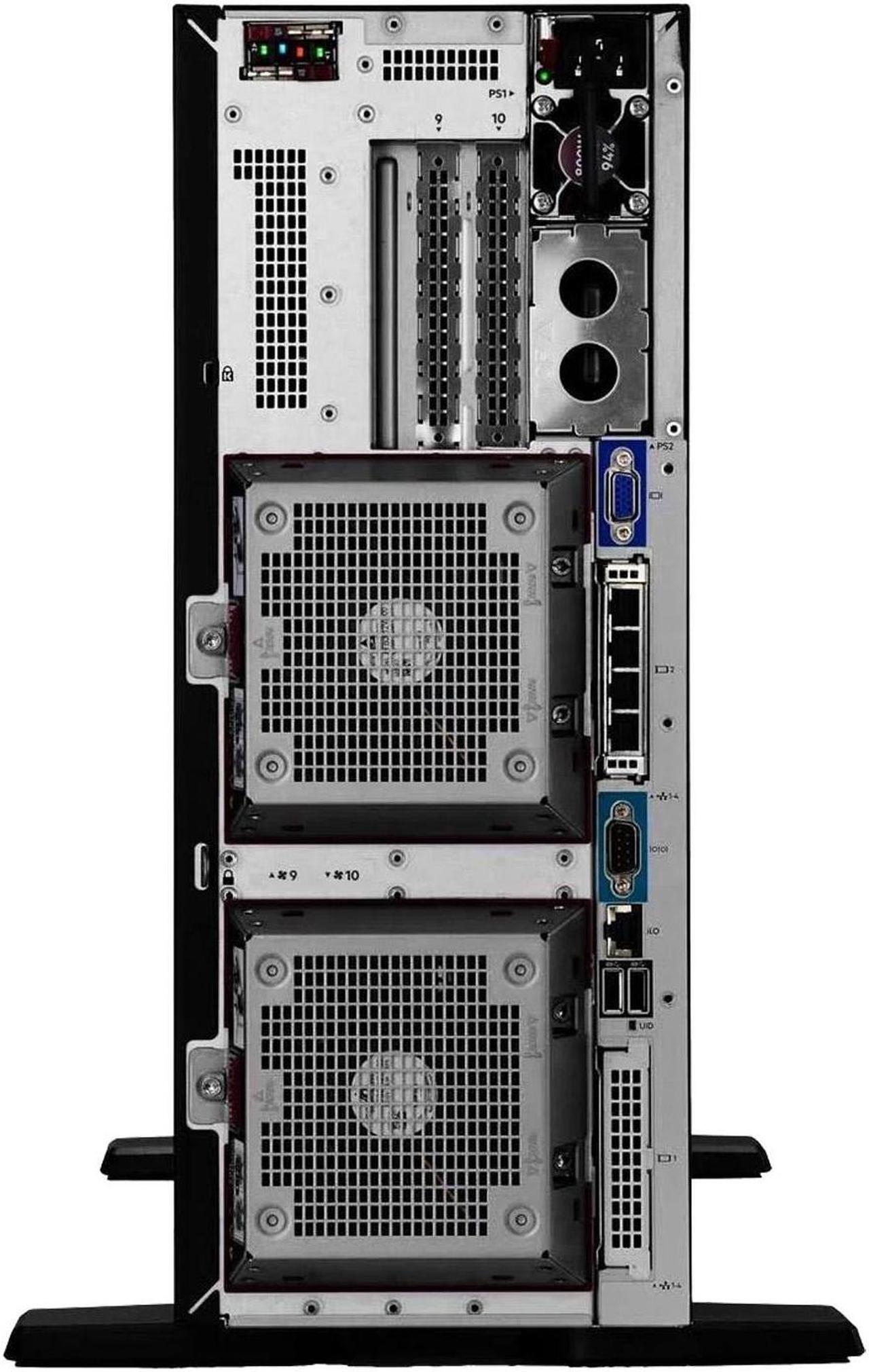 Alt view image 3 of 7 - HPE ProLiant ML350 Gen11 4U Tower Server Bundled With Dual Xeon 4410y 12-Core 2GHz, 256GB DDR5 Memory, 7.68TB Enterprise SAS 12Gb/s SSD Storage, RAID, Dual Power iLO and Windows Server 2022 Standard