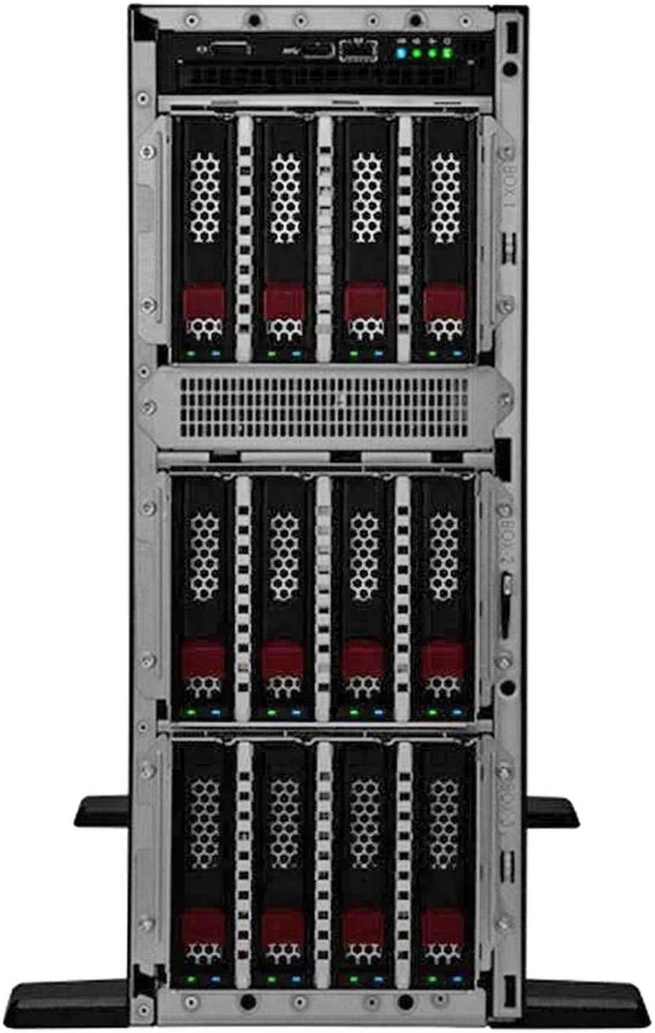 Alt view image 4 of 7 - HPE ProLiant ML350 Gen11 4U Tower Server Bundled With Dual Xeon 4410y 12-Core 2GHz, 256GB DDR5 Memory, 7.68TB Enterprise SAS 12Gb/s SSD Storage, RAID, Dual Power iLO and Windows Server 2022 Standard