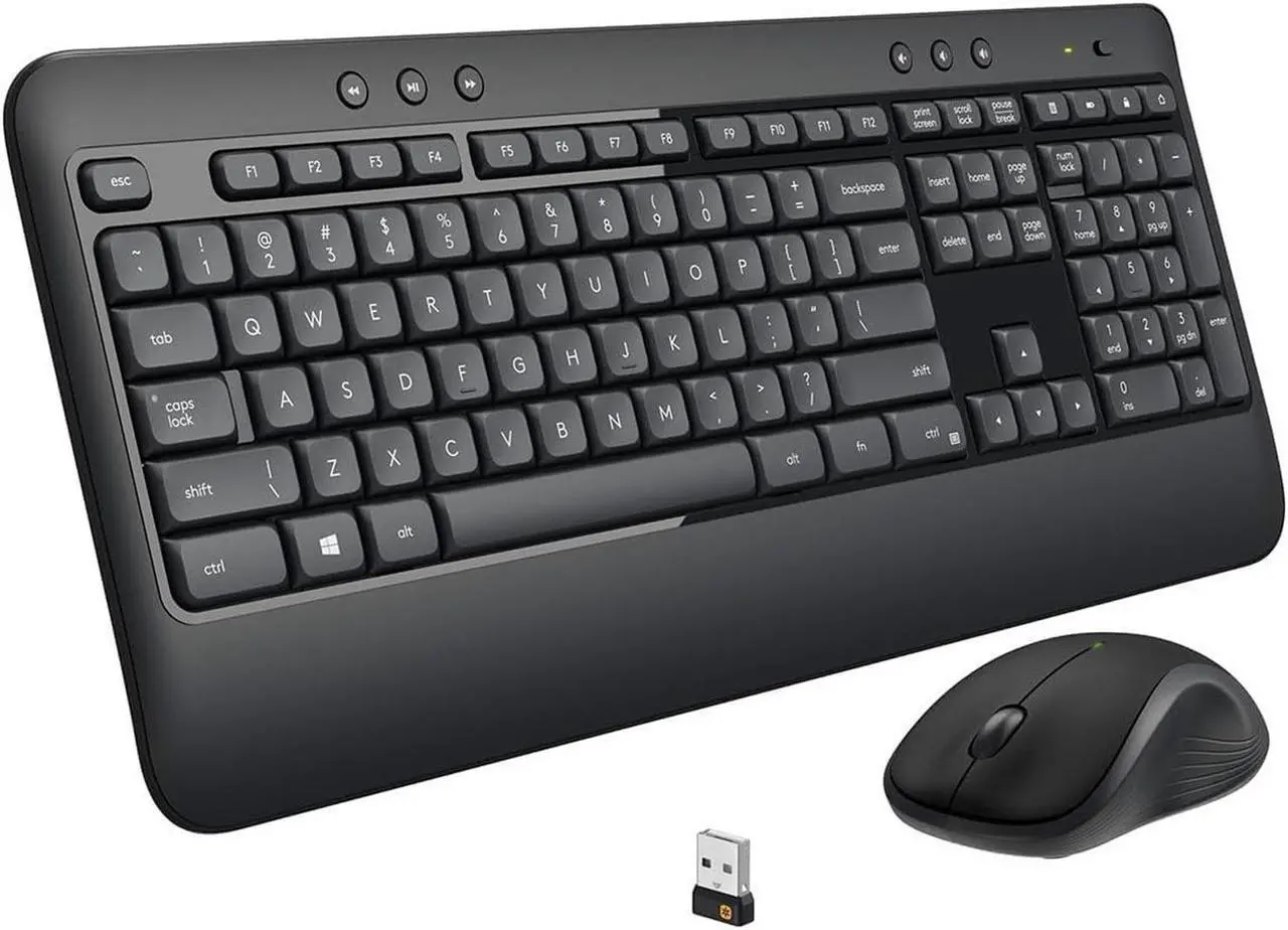Alt view image 5 of 6 - Yealink WH62 Dual Wireless Bluetooth Over Ear Headset Bundle with Cam 313 2MP Webcam, MK540 Wireless Keyboard and Mouse, Gel Mouse & Wrist Pad, Mini Speaker, Pack of 4