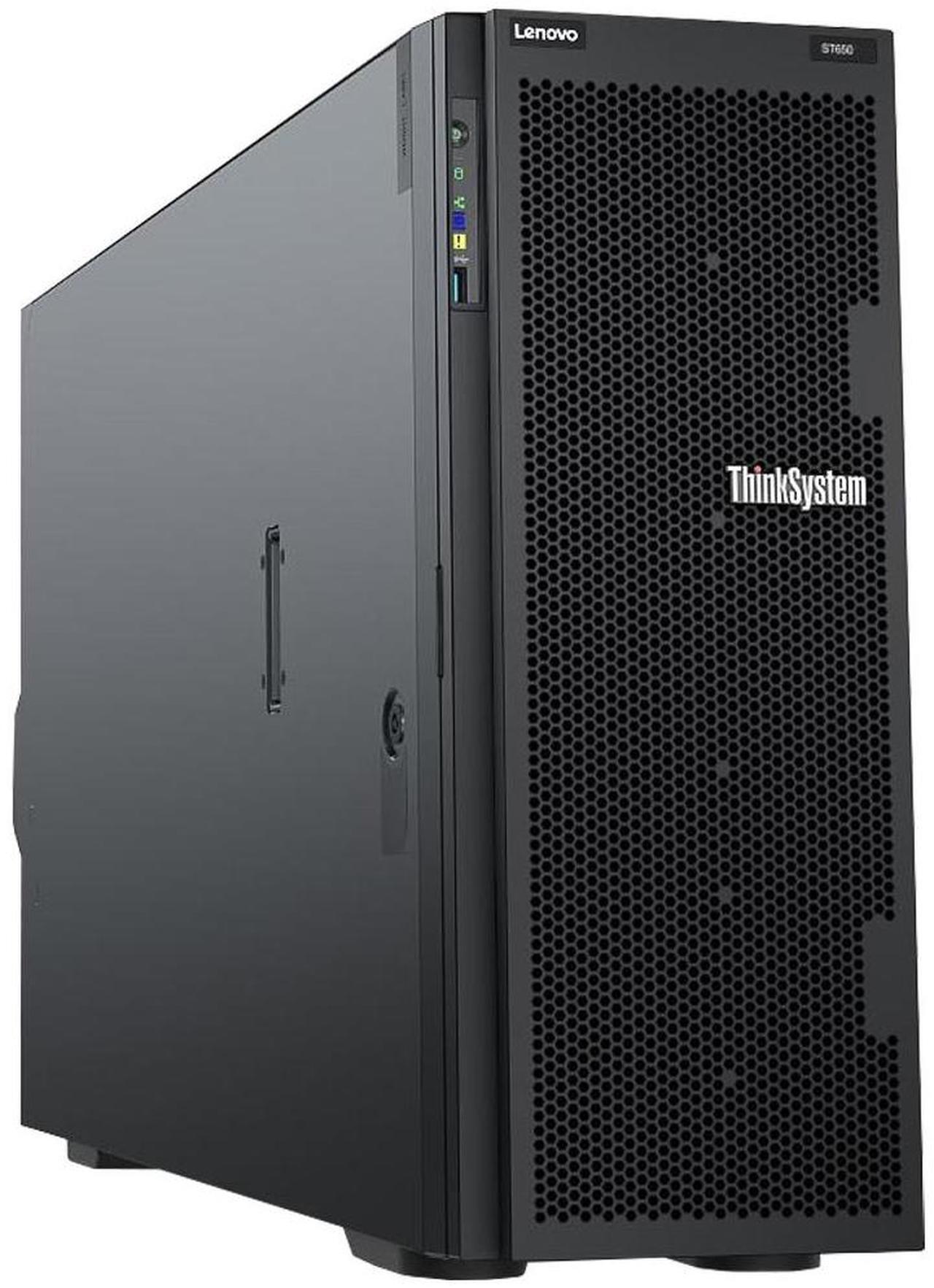 Alt view image 2 of 6 - Lenovo ThinkSystem ST650 Tower Server, 2 x Intel Xeon Silver 4309Y, 64GB DDR4, 1TB SSD, 12TB HDD, RAID, Matrox G200 Graphics