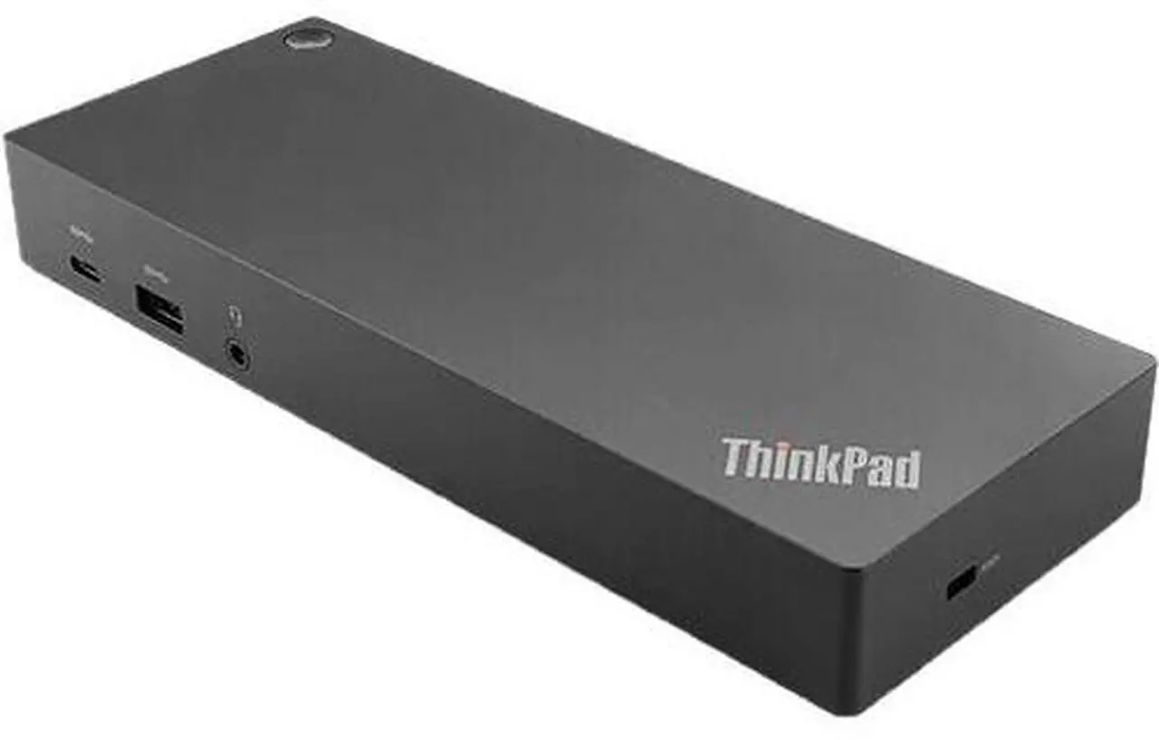 Alt view image 2 of 6 - Lenovo ThinkPad Hybrid USB-C with USB-A Dock 90W 4K, HDMI, USB-C, DisplayPort Bundled with Bluetooth Boost U Speaker with Built-in Mic, 5 Hour Playback