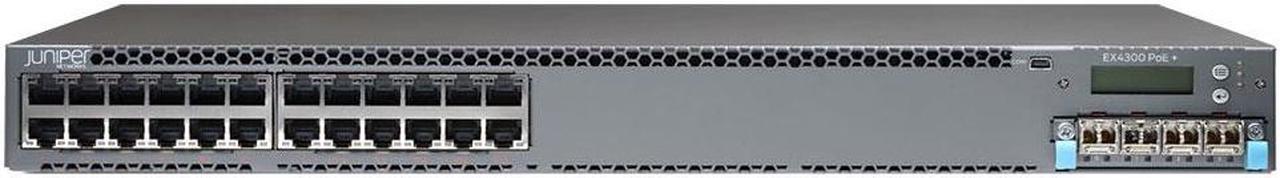 Juniper Networks - EX4300-24T - Juniper EX4300-24T Layer 3 Switch - 24 Ports - Manageable - 3 Layer Supported - 1U High