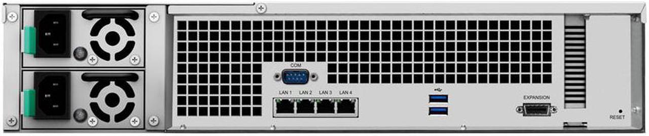 Alt view image 6 of 7 - Synology RackStation RS2418+ NAS Server Bundle with Rail Kit, Intel Atom C3538 Quad-Core, 32GB DDR4, 12TB SSD, Synology DSM Software